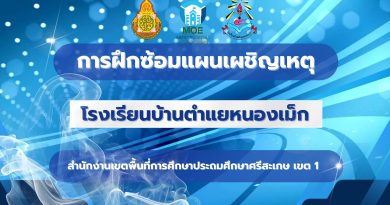การฝึกซ้อมแผนเผชิญเหตุ ปีการศึกษา 2568